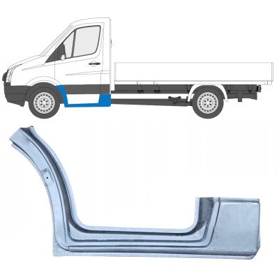 Reperaturka błotnika przedniego z częścią progu do Volkswagen Crafter 2005-2017 / Lewa 13839