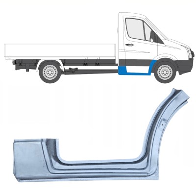 Reperaturka błotnika przedniego z częścią progu do Volkswagen Crafter 2005-2017 / Prawa 13838