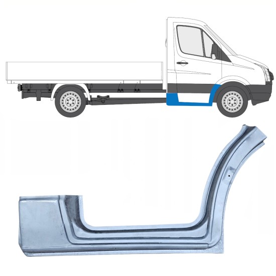 Reperaturka błotnika przedniego z częścią progu do Volkswagen Crafter 2005-2017 / Prawa 13838