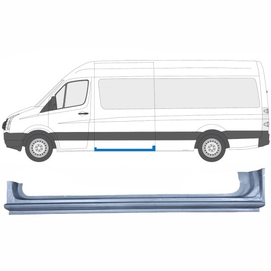 Reperaturka progu drzwi przesuwnych do Volkswagen Crafter 2005-2017 / Lewa 13432