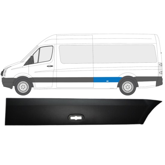Listwa boczna błotnika tylnego do Volkswagen Crafter 2005-2017 / Lewa 13827