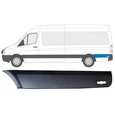 Listwa boczna błotnika tylnego za kołem do Volkswagen Crafter 2005-2017 / Lewa 13829
