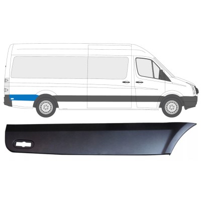 Listwa boczna błotnika tylnego za kołem do Volkswagen Crafter 2005-2017 / Prawa 13828