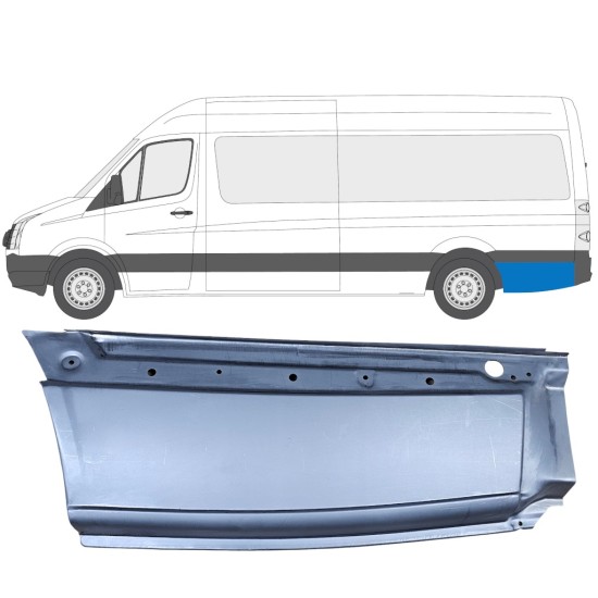 Reperaturka błotnika tylnego do Volkswagen Crafter 2005-2017 / Lewa 13609
