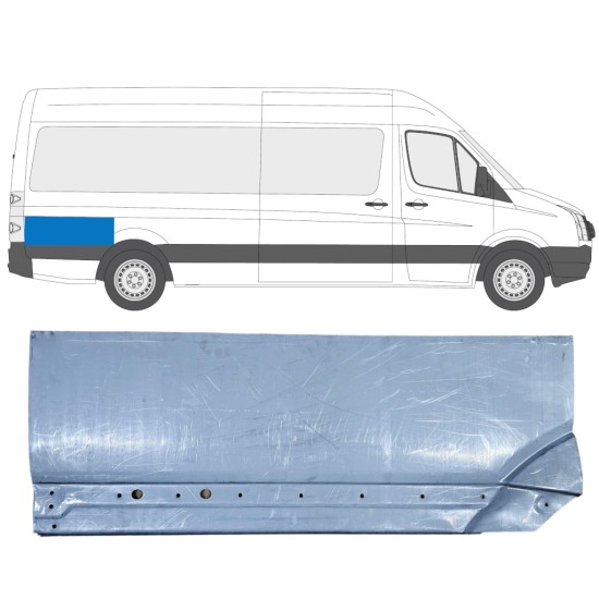 Reperaturka błotnika tylnego część tylna do Volkswagen Crafter 2005-2017 / Prawa 13894