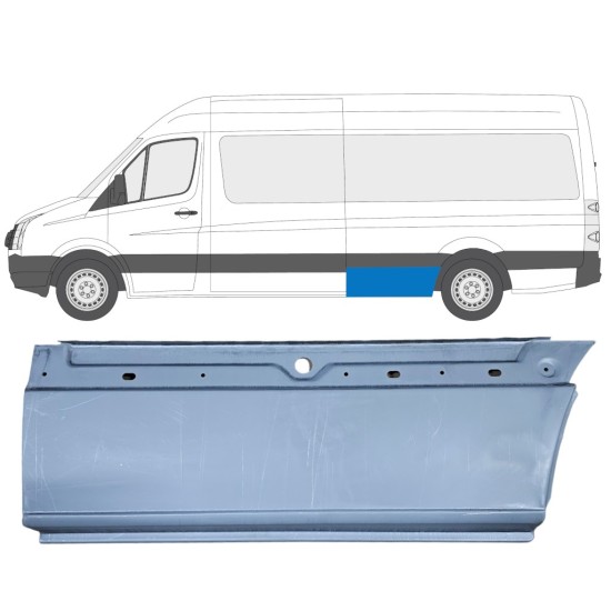 Reperaturka błotnika tylnego do Volkswagen Crafter 2005-2017 / Lewa 13446