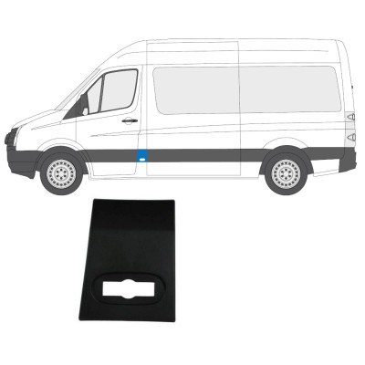 Listwa boczna przednia do Volkswagen Crafter 2005-2017 / Lewa 13688