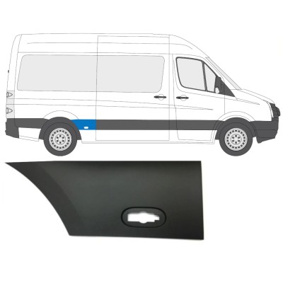 Listwa boczna błotnika tylnego do Volkswagen Crafter 2005-2017 / Prawa 13822