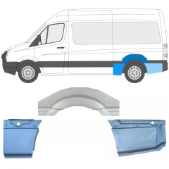 Reperaturka błotnika tylnego do Volkswagen Crafter 2005-2017 / Lewa / Zestaw 13942