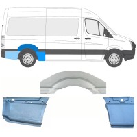 Reperaturka błotnika tylnego do Volkswagen Crafter 2005-2017 / Prawa / Zestaw 13941