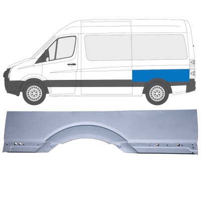 Reperaturka błotnika tylnego duża do Volkswagen Crafter 2005-2017 / Lewa 15510