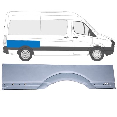 Reperaturka błotnika tylnego duża do Volkswagen Crafter 2005-2017 / Prawa 15511