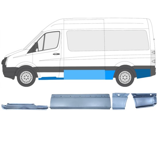 Zestaw reperaturek do Volkswagen Crafter 2005-2017 / Lewa / 14503