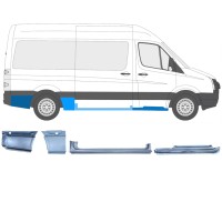 Zestaw reperaturek do Volkswagen Crafter 2005-2017 / Prawa / 14502