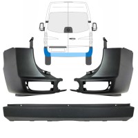 Tylny zderzak do Volkswagen Crafter 2005-2017 / Zestaw 15554