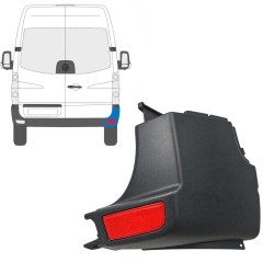 Narożnik zderzaka tylnego + odblaskowa lampa do Volkswagen Crafter 2005-2017 / Prawa / Zestaw 15553