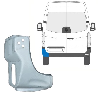 Reperaturka narożnika tylnego do Volkswagen Crafter 2005-2017 / Lewa 15505