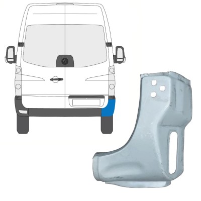 Reperaturka narożnika tylnego do Volkswagen Crafter 2005-2017 / Prawa 15506