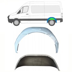 Reperaturka nadkola tylnego wewnętrzna do Volkswagen Crafter 2005-2017 / Lewa / Zestaw 14322