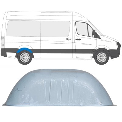 Reperaturka nadkola tylnego do Volkswagen Crafter 2005-2017 / Lewa = Prawa (symetryczny) 13612