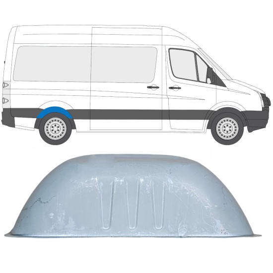 Reperaturka nadkola tylnego do Volkswagen Crafter 2005-2017 / Lewa = Prawa (symetryczny) 13612