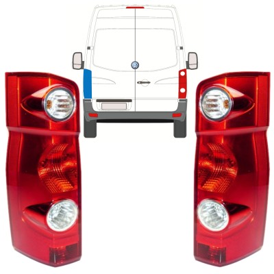 Lampa tylna do Volkswagen Crafter 2005-2017 / Lewa+Prawa / Zestaw 15574