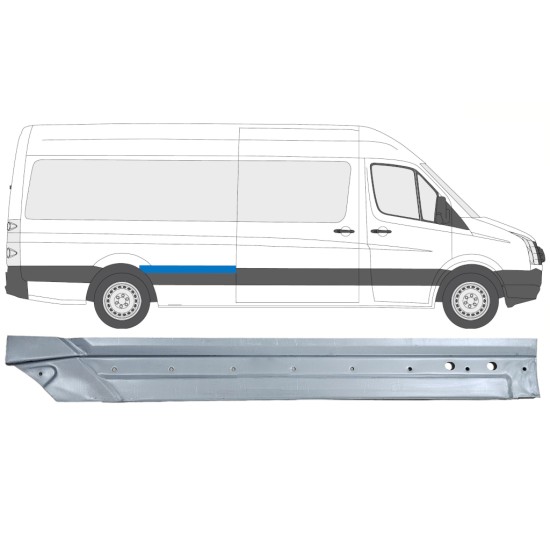 Reperaturka błotnika tylnego do Volkswagen Crafter 2005-2017 / Prawa 14332