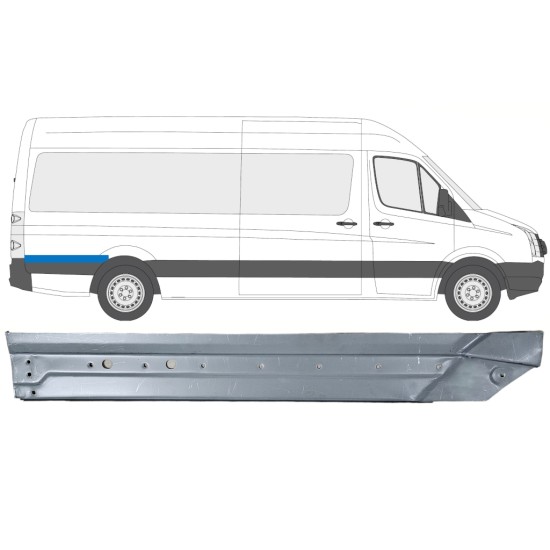 Reperaturka błotnika tylnego do Volkswagen Crafter 2005-2017 / Prawa 14331