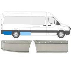 Reperaturka błotnika tylnego do Volkswagen Crafter 2005-2017 / Prawa / Zestaw 14128