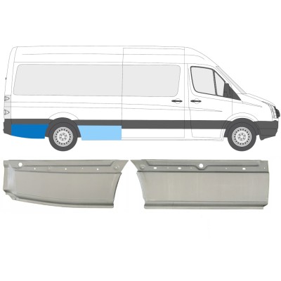 Reperaturka błotnika tylnego do Volkswagen Crafter 2005-2017 / Prawa / Zestaw 14128