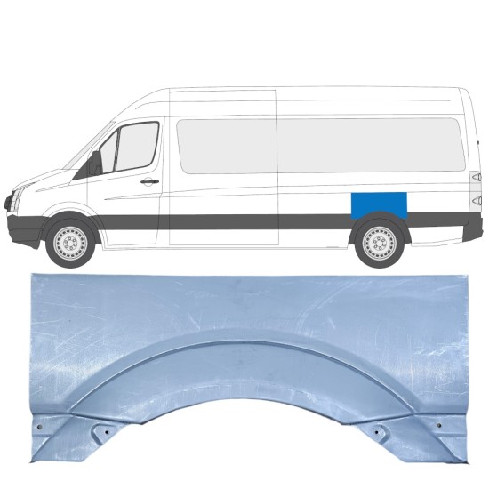 Reperaturka błotnika tylnego do Volkswagen Crafter 2005-2017 / Lewa 13441