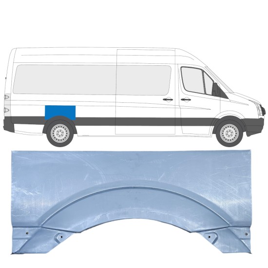 Reperaturka błotnika tylnego do Volkswagen Crafter 2005-2017 / Prawa 13440