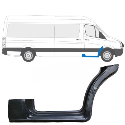Reperaturka progu drzwi przednich do Volkswagen Crafter 2005-2017 / Prawa 13442