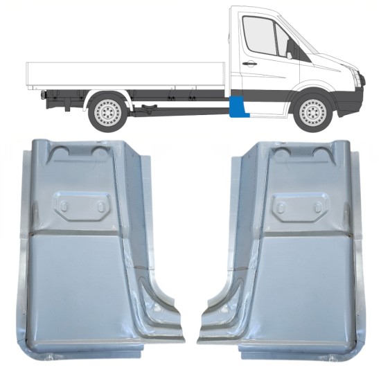 Reperaturka narożnika tylnego do Volkswagen Crafter 2005-2017 / Lewa+Prawa / Zestaw 15504