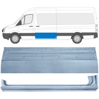 Reperaturka drzwi przesuwnych + reperaturka progu do Volkswagen Crafter 2005-2017 / Lewa / Zestaw 14318