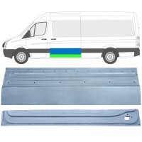 Reperaturka drzwi przesuwnych wewnętrzna + zewnętrzna do Volkswagen Crafter 2005-2017 / Lewa / Zestaw 14320