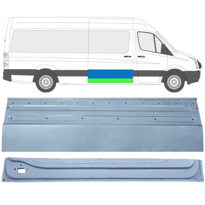 Reperaturka drzwi przesuwnych wewnętrzna + zewnętrzna do Volkswagen Crafter 2005-2017 / Prawa / Zestaw 14319