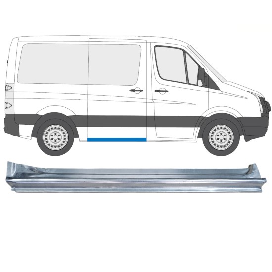 Reperaturka progu drzwi przesuwnych do Volkswagen Crafter 2005-2017 / Prawa 14374