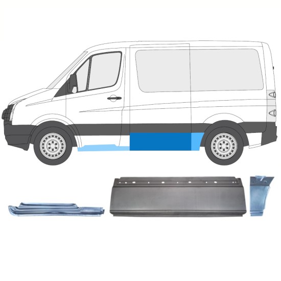 Zestaw reperaturek do Volkswagen Crafter 2005-2017 / Lewa / 15605