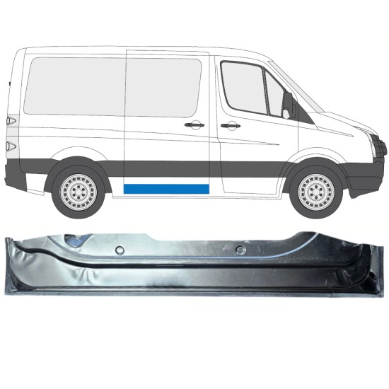 Reperaturka progu drzwi przesuwnych wewnętrzna do Volkswagen Crafter 2005-2017 / Prawa 15872