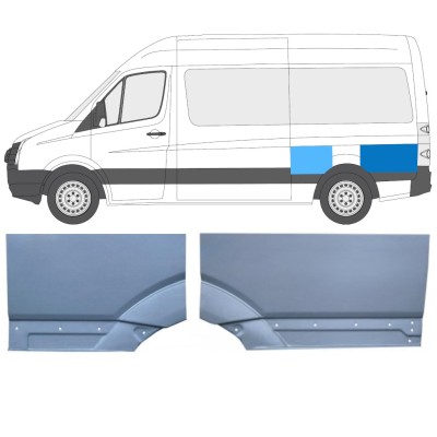 Reperaturka błotnika tylnego do Volkswagen Crafter 2005-2017 / Lewa / Zestaw 15517
