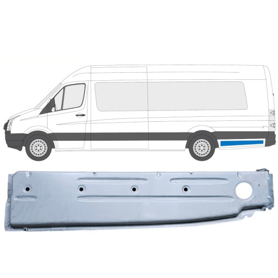 Reperaturka błotnika tylnego wewnętrzna do Volkswagen Crafter 2005-2017 / Lewa 14376