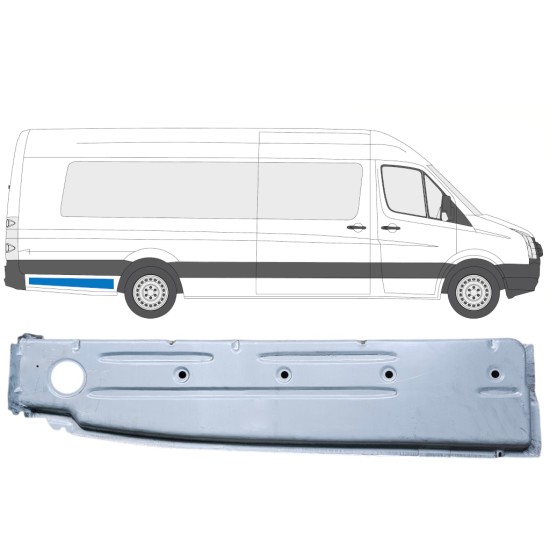 Reperaturka błotnika tylnego wewnętrzna do Volkswagen Crafter 2005-2017 / Prawa 14375