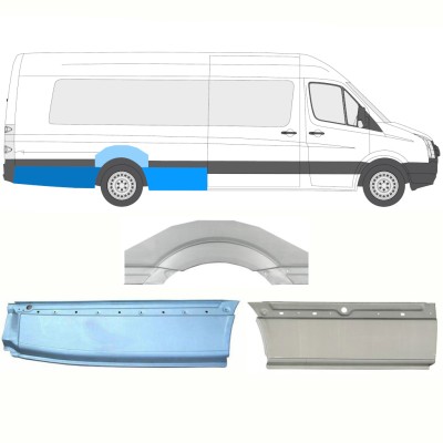 Reperaturka błotnika tylnego do Volkswagen Crafter 2005-2017 / Prawa / Zestaw 13945