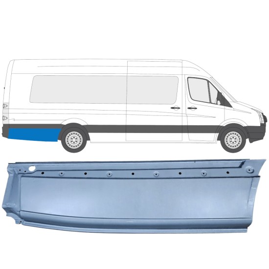 Reperaturka błotnika tylnego do Volkswagen Crafter 2005-2017 / Prawa 13512