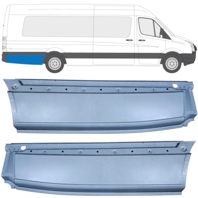 Reperaturka błotnika tylnego do Volkswagen Crafter 2005-2017 / Lewa+Prawa / Zestaw 14359