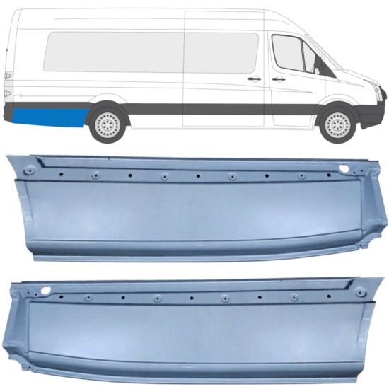 Reperaturka błotnika tylnego do Volkswagen Crafter 2005-2017 / Lewa+Prawa / Zestaw 14359