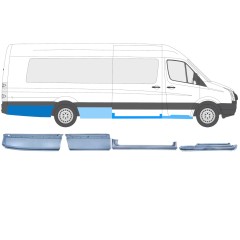 Zestaw reperaturek do Volkswagen Crafter 2005-2017 / Prawa / 14506