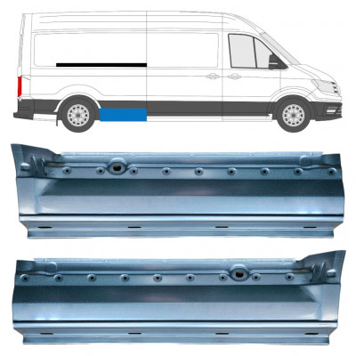 Reperaturka błotnika tylnego do Volkswagen Crafter / MAN THE 2017- / LWB / Zestaw 11600