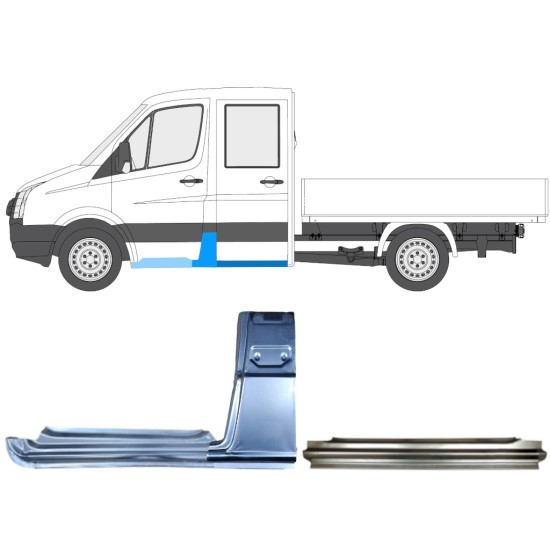 Zestaw reperaturek do Volkswagen Crafter 2005-2017 / Lewa / 15535